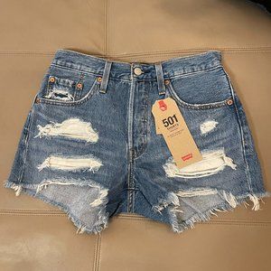 Sansome trashed levi shorts Clearance
